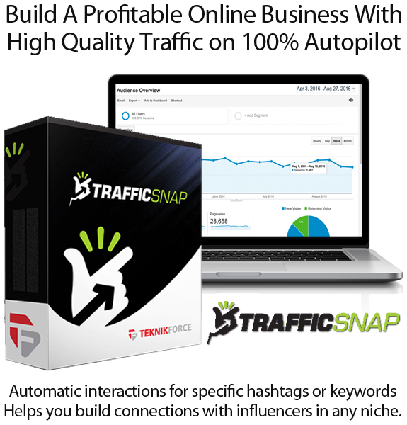 TrafficSnap APP Unlimited Keywords and Hashtags