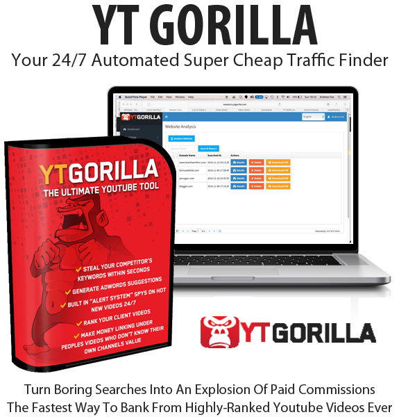 YT Gorilla Software Monthly License Free Download By Chris Fox