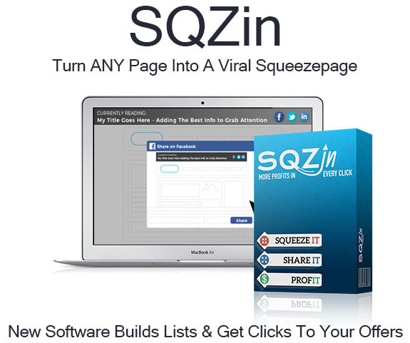 SQZin Software Pro License Lifetime Access By RTB Solution