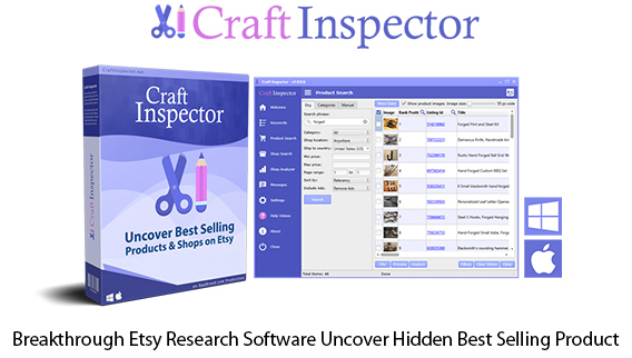 Craft Inspector Etsy Research Software Instant Download By Dave Guindon